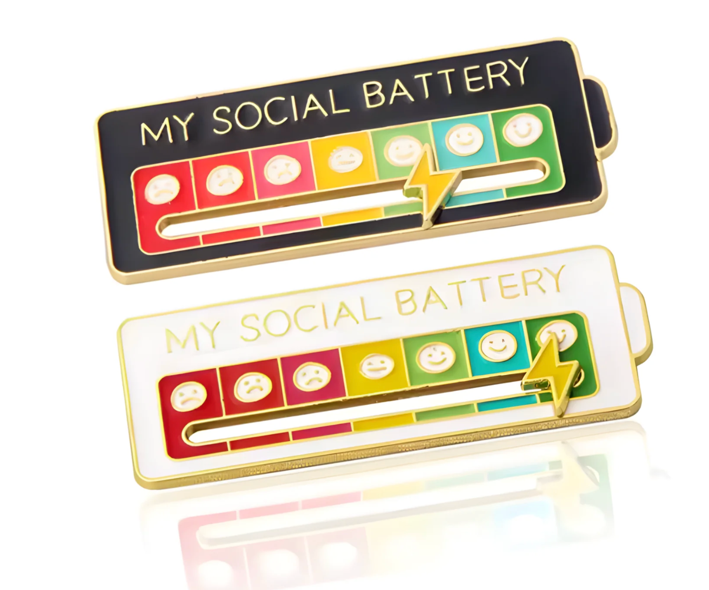 Przypinka Social Battery - VibeMeter